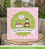 Lawn Fawn, Clear Stamps and Dies Set, Soy Happy (LF3954 & LF3955)