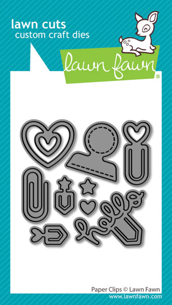 Lawn Fawn, Lawn Cuts Custom Craft Die, Paper Clips (LF3959)