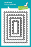 Lawn Fawn, Lawn Cuts Custom Craft Die, Postage Rectangle Stackables (LF3964)