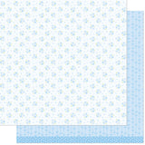 Lawn Fawn, 12X12 Patterned Paper, Blissful Blossoms, Bellflower (LF4007)