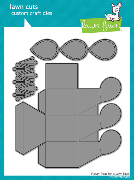 Lawn Fawn, Lawn Cuts Custom Craft Die, Flower Treat Box (LF4044)