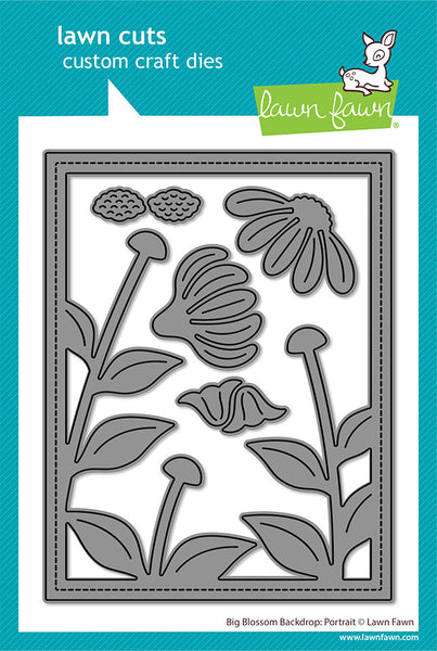 Lawn Fawn, Lawn Cuts Custom Craft Die, Big Blossom Backdrop: Portrait (LF4051)