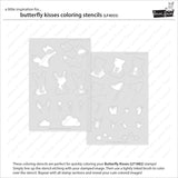 Lawn Fawn, Lawn Clippings Coloring Stencils, Butterfly Kisses (LF4055)