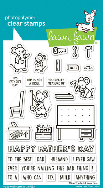 Lawn Fawn, Clear Stamps, Mice Tools (LF4065)