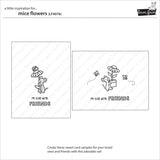 Lawn Fawn, Lawn Fawn Stamps, Mice Flowers (LF4076)