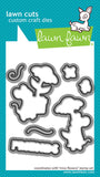 Lawn Fawn, Lawn Cuts Custom Craft Dies, Mice Flowers (LF4077)