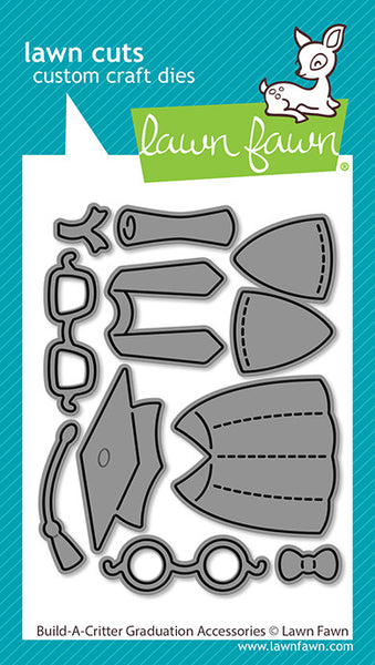 Lawn Fawn, Lawn Cuts Custom Craft Dies, Build-A-Critter Graduation Accessories (LF4088)