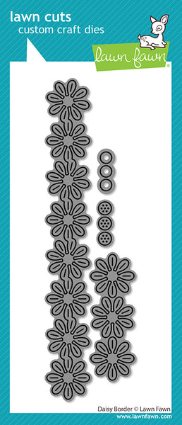 Lawn Fawn, Lawn Cuts Custom Craft Dies, Daisy Border (LF4090)