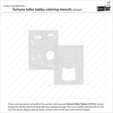 Lawn Fawn, Lawn Clippings Add-On Coloring Stencils, Fortune Teller Tabby (LF4227)