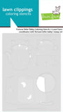Lawn Fawn, Lawn Clippings Add-On Coloring Stencils, Fortune Teller Tabby (LF4227)