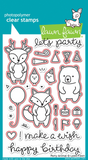 Lawn Fawn, Clear Stamps and Dies Set, Party Animal (LF893 & LF894)