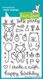 Lawn Fawn, Clear Stamps and Dies Set, Party Animal (LF893 & LF894)