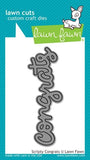 Lawn Fawn, Lawn Cuts Custom Craft Die, Scripty Congrats (LF911)