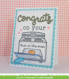 Lawn Fawn, Lawn Cuts Custom Craft Die, Scripty Congrats (LF911)