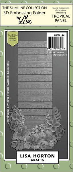 Lisa Horton Crafts, Tropical Panel Slimline with Die