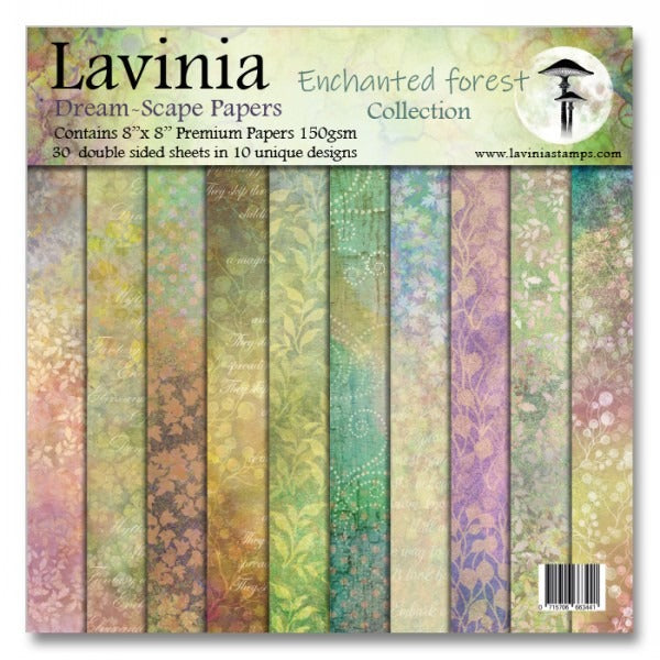Lavinia Stamps, 8"x 8" Dreamscape Papers, The Enchanted Forest Collection