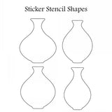 Lavinia Stamps, Sticker Stencils 10, Small Bottle Collection (LSSS010)