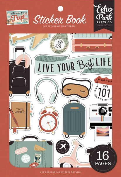 Echo Park Sticker Book, Let's Take The Trip