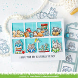 Lawn Fawn, Clear Stamps & Dies Combo, Little Woodland Library Add-On (LF3488 & LF3489)
