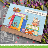 Lawn Fawn, Clear Stamps & Dies Combo, Little Woodland Library Add-On (LF3488 & LF3489)