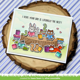 Lawn Fawn, Clear Stamps & Dies Combo, Little Woodland Library Add-On (LF3488 & LF3489)