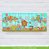 Lawn Fawn, Clear Stamps & Dies Combo, Little Woodland Library Add-On (LF3488 & LF3489)