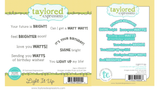 Taylored Expressions, Cling Stamp & Dies Combo, Light It Up (TEAS219 & TE2165) - Scrapbooking Fairies