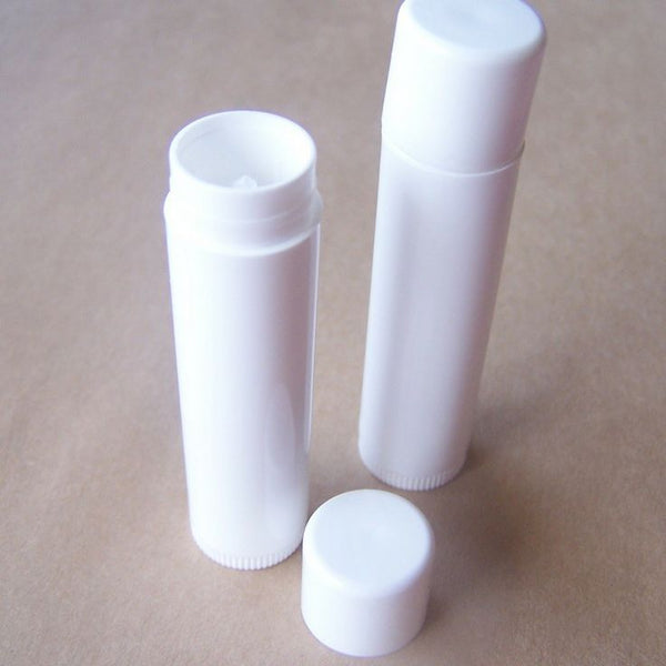 Lip Balm Tube, White, 2-5/8" Long, 12/pkg