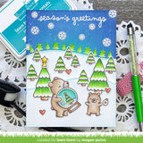 Lawn Fawn Clear Stamps, Little Snow Globe:  Bear (LF3274)