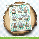 Lawn Fawn Clear Stamps & Dies Combo, Little Snow Globe:  Dog (LF3270 & LF3271)