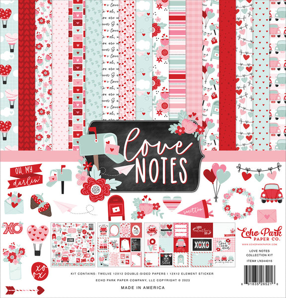 Echo Park Collection Kit 12"X12", Love Notes