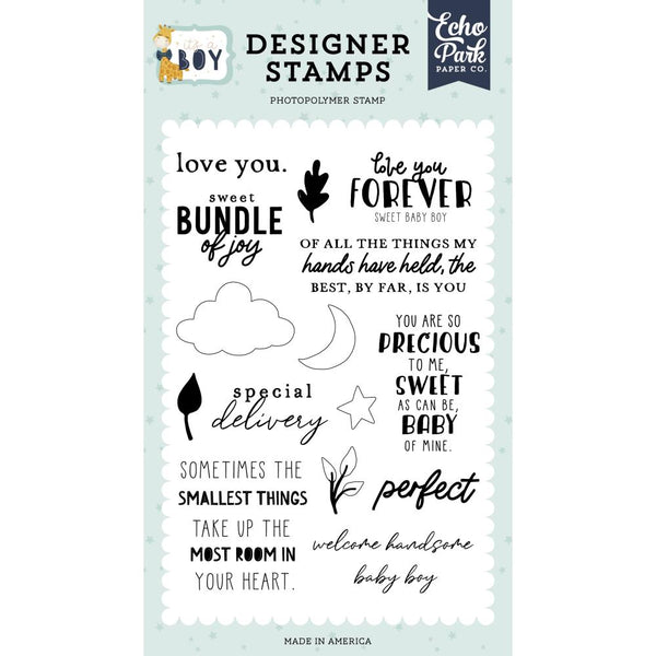 Echo Park Clear Stamps, It's A Boy Collection, Love You Forever
