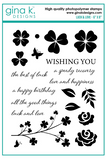 Gina K. Designs, 6" x 8" Clear Stamps, Luck and Love