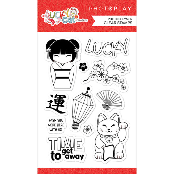 PhotoPlay, Photopolymer Clear Stamps, Lucky Cat (LKC4886)