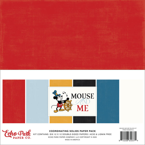 Echo Park Solids Kit 12"X12", Mouse And Me (MAM487015)