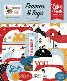 Echo Park Cardstock Ephemera 34/Pkg, Frames & Tags, Mouse and Me (MAM487025)