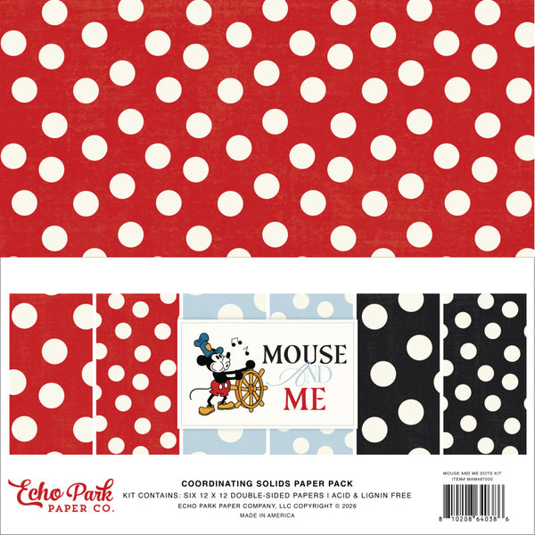 Echo Park Dots Kit 12"X12", Mouse And Me (MAM487054)
