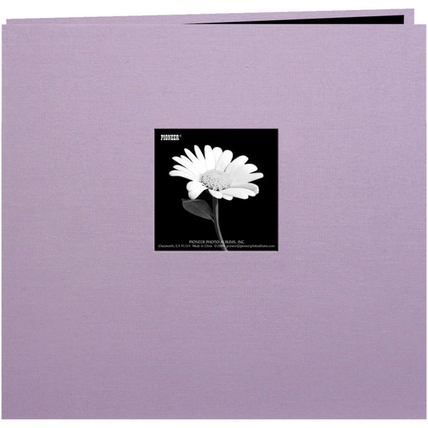 Pioneer Book Cloth Cover Post Bound Album 12"X12", Misty Lilac