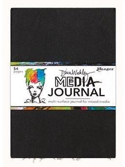 Dina Wakley Media Journal Large 10"X14.25" Black (54 Pages)