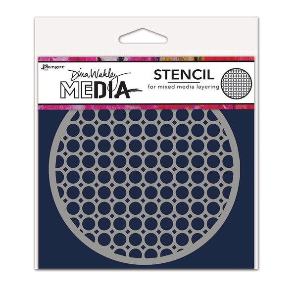 Dina Wakley Media Stencils 5"X5", Coasters 2