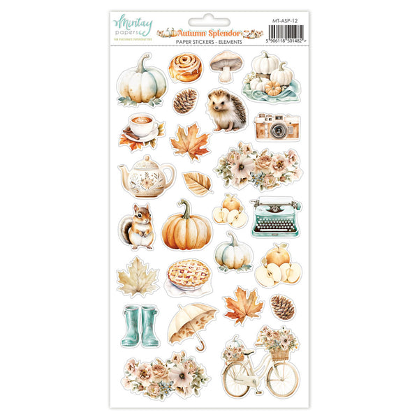 Mintay Papers, 6X12 Paper Stickers, Autumn Splendor, Elements