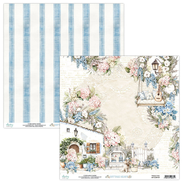 Mintay Papers, 12X12 Patterned Paper, Cottage Heart (MT-COH-01)