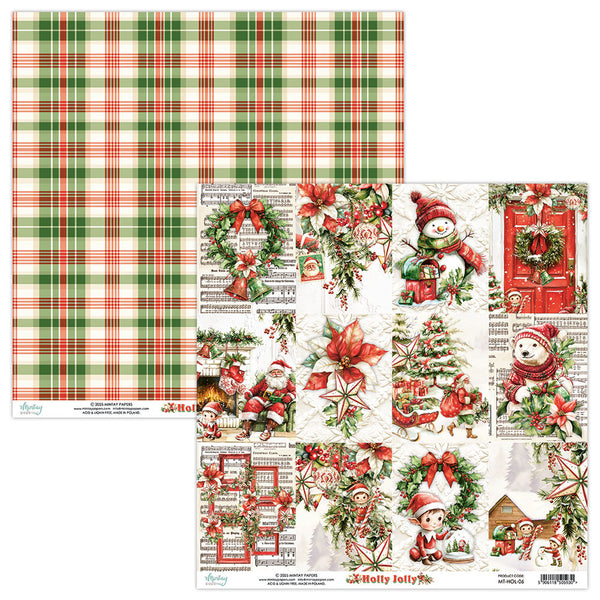 Mintay Papers, 12X12 Patterned Paper, Holly Jolly 06 (MT-HOL-06)