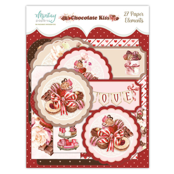 Mintay Papers, Paper Elements, Chocolate Kiss