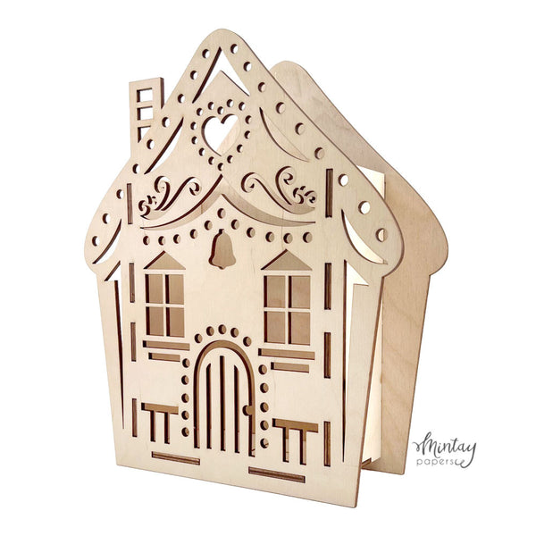 Mintay Woodies, Decor, Gingerbread House Box (MT-WD3-20)