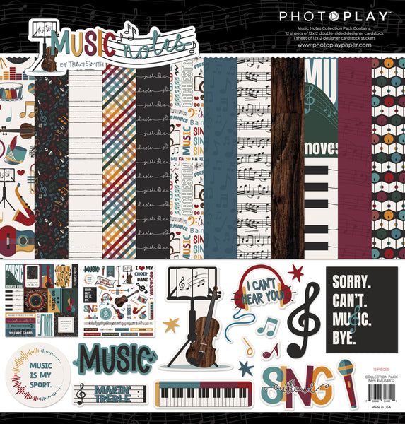 PhotoPlay Collection Pack 12"X12", Music Notes