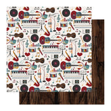 PhotoPlay, Music Notes, Double-Sided Cardstock 12"X12", Instruments