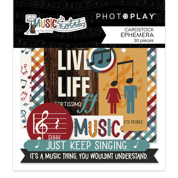 PhotoPlay Ephemera Cardstock Die-Cuts, Music Notes