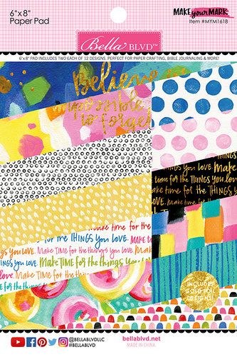 Bella Blvd, Make Your Mark, 6x8 Paper Pad with Foil Accents (MYM1618)