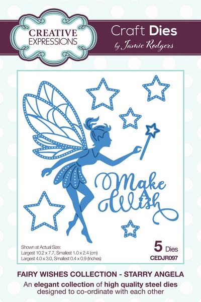 Creative Expressions, Craft Dies By Jamie Rodgers Starry Angela, Fairy Wishes